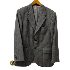 Chaps Ralph Lauren Black/Gray Prince Of Wales Check Blazer Size 42R